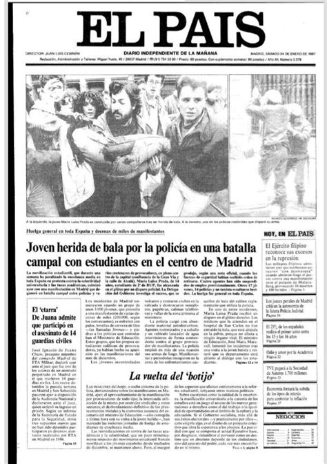 maria luisa prada 1987|El padre de la joven herida dice que su hija debia estar en la .